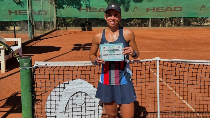 Julia Grabher won the title in the first week of the tournament in Santa Margherita di Pula. (Bild: Instagram/Julia Grabher)