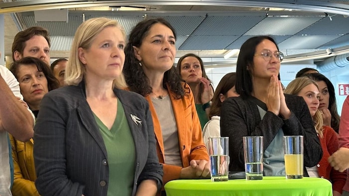 Enttäuschung bei den Grünen am Abend der Nationalratswahl.