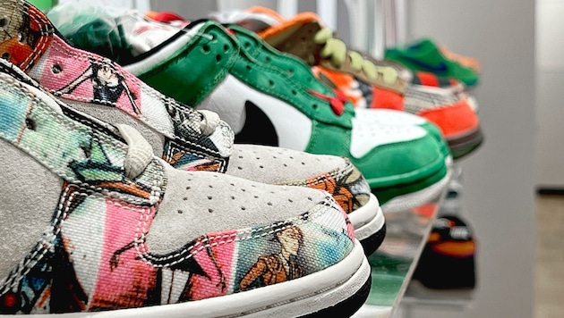 These sneakers are rare and particularly valuable. (Bild: The Holy Sneaker Show)