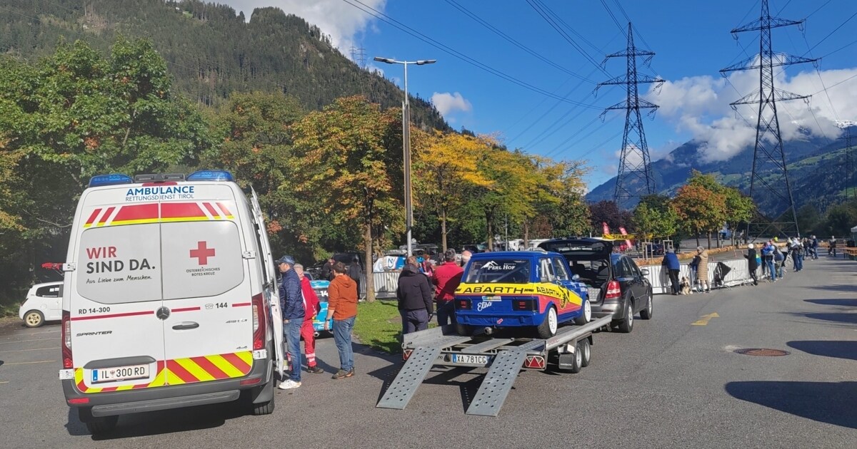 Accident in the Zillertal Car slalom crashes into marshal’s table
