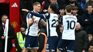 Tottenham jubelt gegen Manchester United.