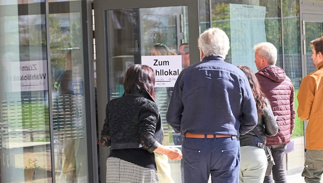 Polling station in Graz-Andritz on Sunday (Bild: Jauschowetz Christian)