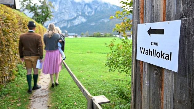 Altaussee tanzte aus der Reihe: Die FPÖ wurde nur Dritter. (Bild: APA/BARBARA GINDL / APA / picturedesk.com)