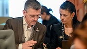 Joachim Aigner und MFG-Landtagsabgeordnete Dagmar Häusler mussten gestern eine Niederlage ...