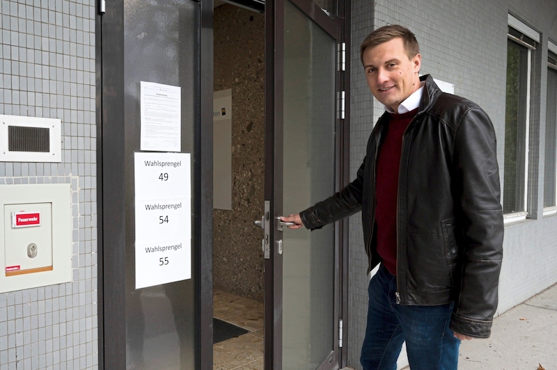 In the morning, Sven Hergovich (SPÖ) was still smiling. (Bild: Molnar Attila/Attila Molnar)