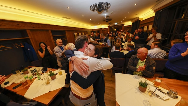 Marlene Svazek zog sich zuletzt aus persönlichen Gründen aus der Öffentlichkeit zurück. Die Wahlparty am Sonntagabend im Sternbräu ließ sie sich aber nicht nehmen. (Bild: Tschepp Markus)