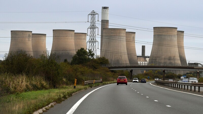 Das letzte Kohlekraftwerk zur Stromerzeugung in Ratcliffe-on-Soar südwestlich von Nottingham wird am Dienstag geschlossen. (Bild: AP)