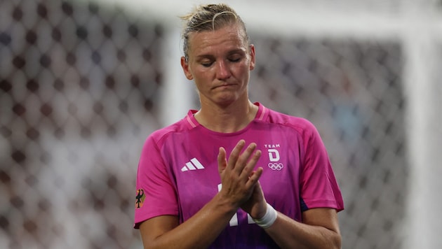 Alexandra Popp announced her retirement from the national team. (Bild: AFP/APA/Pascal GUYOT)