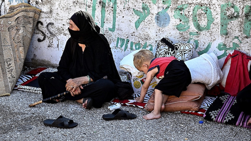 Flüchtlinge im Libanon (Bild: APA/AFP/JOSEPH EID)