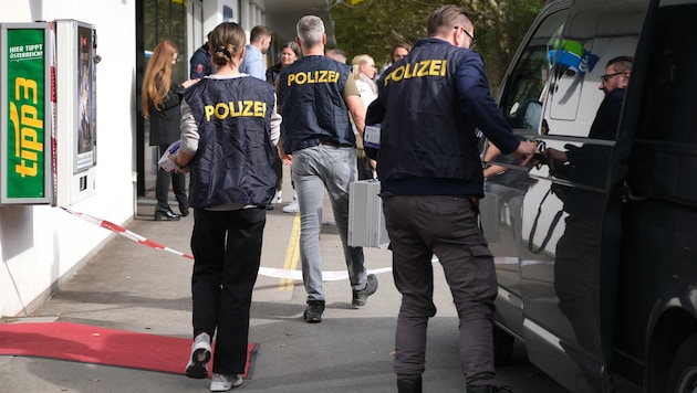 The forensic experts were on site on Monday. (Bild: Einöder Horst)