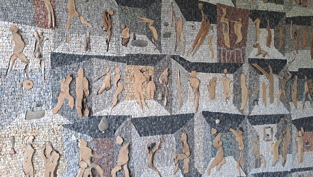 A modern mosaic from the famous mosaic school of Spilimbergo. (Bild: Christina Natascha Kogler)