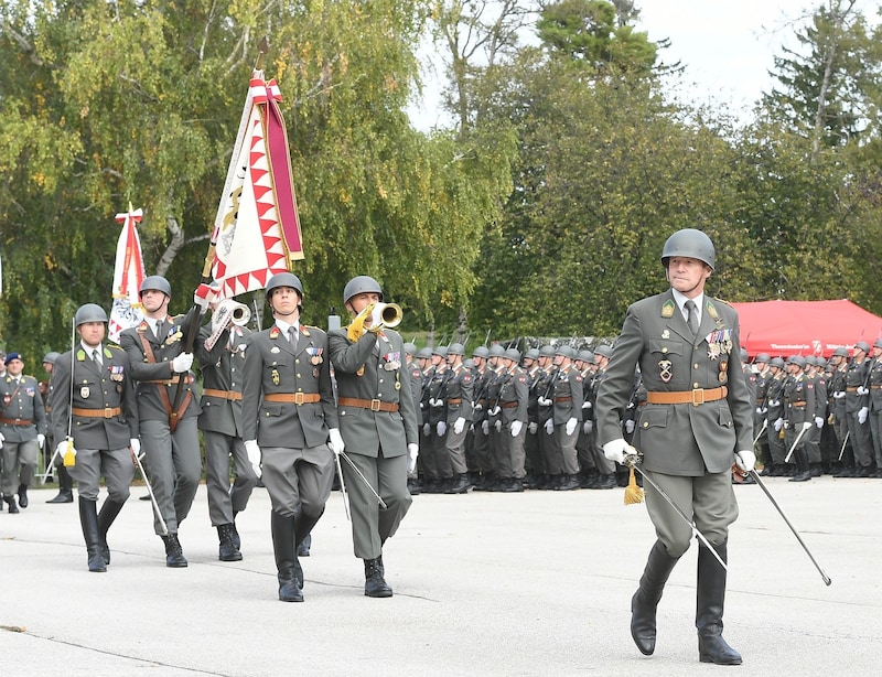 The soldier had already been excluded from the ceremony last Friday (photo). (Bild: Huber Patrick)