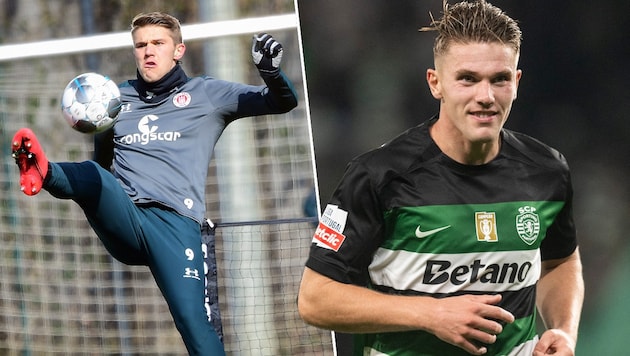 In the 2019/20 season, Viktor Gyökeres was loaned out to St. Pauli; today, the Sporting Lisbon striker is a 100-million-euro man. (Bild: GEPA Pictures, APA/AFP/Patricia DE MELO MOREIRA)