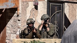 Israelische Soldaten im Westjordanland (Bild: APA/AFP/Zain JAAFAR)