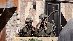 Israelische Soldaten im Westjordanland (Bild: APA/AFP/Zain JAAFAR)