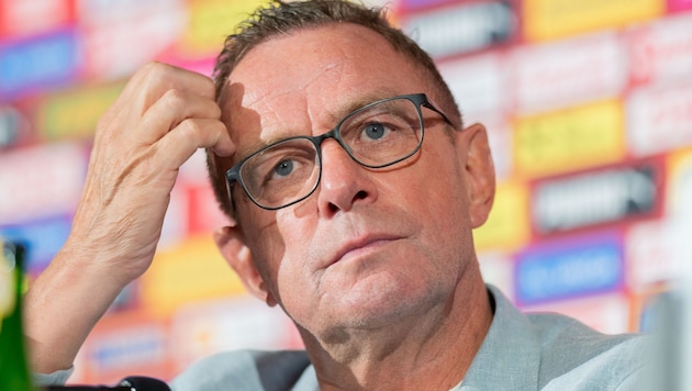 Team boss Ralf Rangnick lost a close confidant in Bernhard Neuhold. (Bild: APA/GEORG HOCHMUTH)