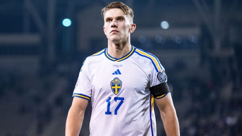 Viktor Gyökeres has scored 10 goals in 22 games for the Swedish national team. (Bild: GEPA/GEPA pictures)