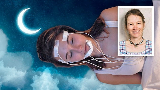 Sleep researcher Kerstin Hödlmoser knows that healthy sleep is not only important for physical regeneration, but also for mental regeneration. (Bild: Krone KREATIV/stock.adobe.com, Michael Brauer)