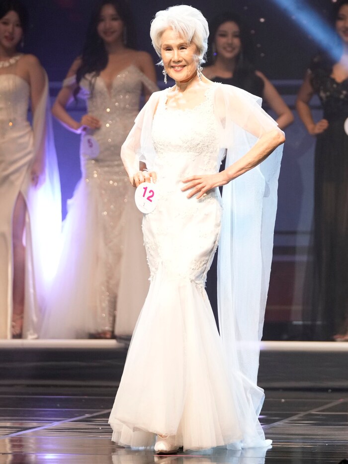 Choi Soon-hwa beim Kleidercontest der „Miss Universe Korea“-Wahl