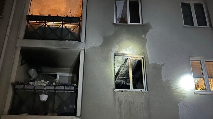 Thanks to the firefighting operation, the apartment above could be saved.