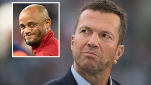 Lothar Matthäus (r.) zieht seinen Hut vor Vincent Kompany.