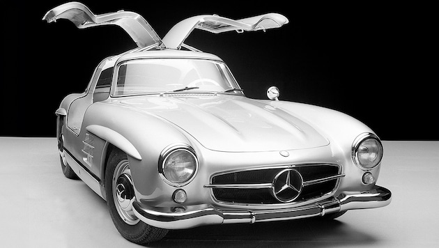 Exclusive classics such as the Mercedes SL continued to increase in value - but growth in the mass of classic cars remained subdued. (Bild: Mercedes-Benz)