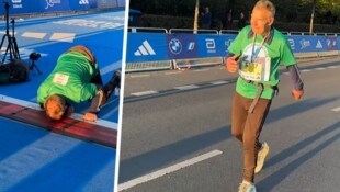 Peter Bartel sorgte beim Marathon in Berlin für einen Gänsehaut-Moment. (Bild: instagram.com/berlinmarathon)