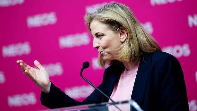 Beate Meinl-Reisinger and her Pink Party will probably complete the "Zuckerl-Koalition". (Bild: APA/EVA MANHART)