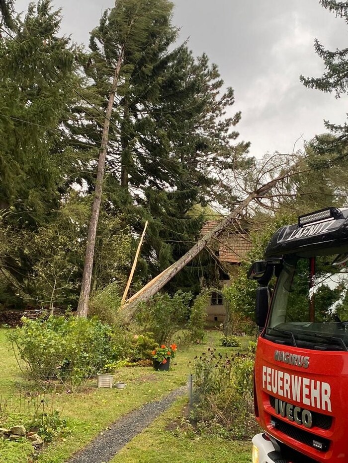 The fire departments had their hands full during the extreme weather events in mid-September, as here in Hartberg.