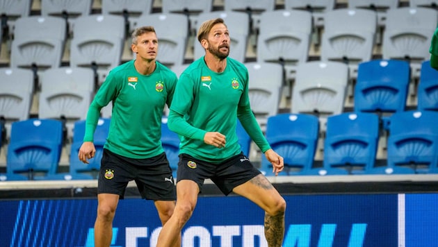 Guido Burgstaller beim Abschlusstraining in Istanbul (Bild: GEPA)