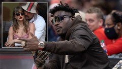 Antonio Brown (r.) sorgte mit einem Tweet über Taylor Swift und Travis Kelce für Aufregung. (Bild: AFP/APA/Getty Images via AFP/GETTY IMAGES/Kevin C. Cox, Photoshop, Photo Press Service)