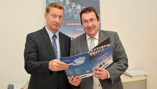 Franz Blantz (right) heads the AKV office in Graz, left: his deputy Markus Graf (Bild: Jauschowetz Christian/Christian Jauschowetz)