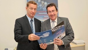 Die Kreditschützer Markus Graf und Franz Blantz (re.) vom steirischen AKV. 