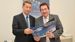 Die Kreditschützer Markus Graf und Franz Blantz (re.) vom steirischen AKV. 