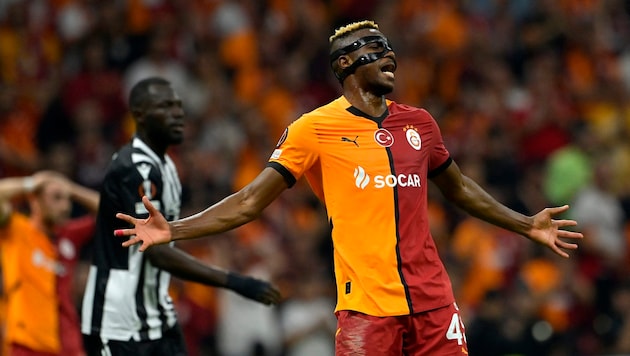 Victor Osimhen is on loan to Galatasaray Istanbul this season. (Bild: APA/AFP/Yasin AKGUL)