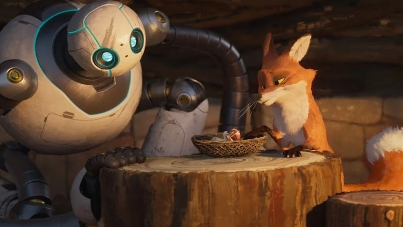 Wenn ein Roboter zur Glucke wird: Wie hier Wildnis und Technik zueinander finden, ist entzückend animiert. (Bild: DreamWorks Animation)