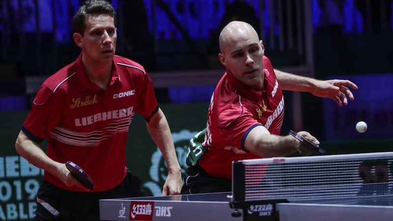 Auch Robert Gardos und Daniel Habesohn starten in Singapur. (Bild: GEPA pictures)