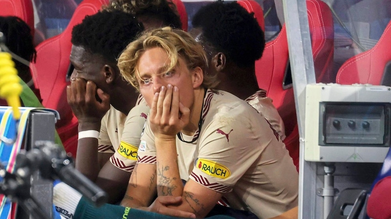 There should be no disappointed faces among the Red Bull Salzburg players today ... (Bild: Tröster Andreas/Kronen Zeitung)