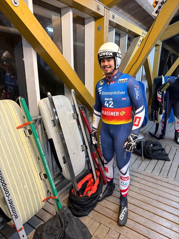 Noah Kallan from the training camp in Lillehammer.