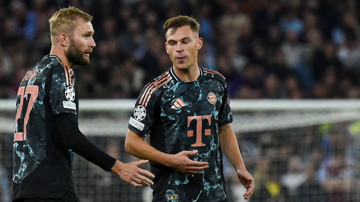 Ertl also has a very high opinion of Bayern's Konrad Laimer (left).