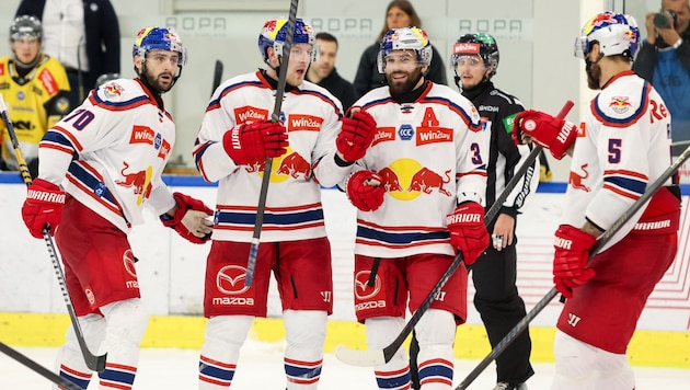 The jubilation of the Salzburg cracks (Bild: GEPA)