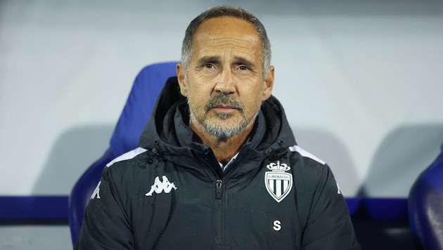 Monaco-Coach Adi Hütter ist heute in der Champions League gefordert. (Bild: AFP/APA/Damir SENCAR)