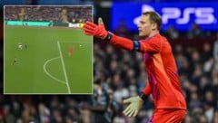 Manuel Neuer positionierte sich beim Gegentreffer ungünstig. (Bild: AP/ASSOCIATED PRESS, X/iMiaSanMia)