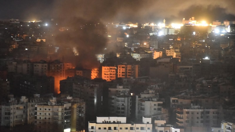 Die höchste Opferzahl habe es in der Gegend um Nabatieh im Südlibanon gegeben. Dort wurden den Angaben zufolge 23 Menschen getötet. (Bild: AFP/AFP )