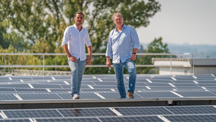 Robert Veronik, Managing Director of Hansesun Photovoltaik Swiss (left), and Andreas Müller, Sales and Marketing Manager at Hansesun Austria.