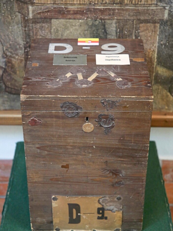 This is what the ballot boxes looked like in the last century.