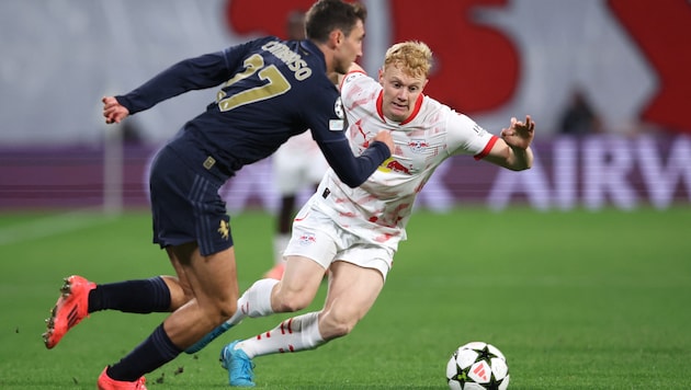 Nicolas Seiwald was really angry after the defeat against Juventus. (Bild: AFP/Ronny HARTMANN)