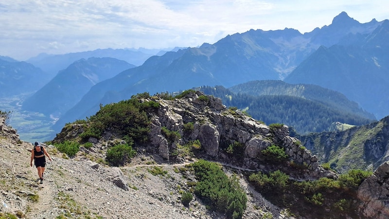 Aufstieg Richtung Schillerkopf. (Bild: Bergauer Rubina)