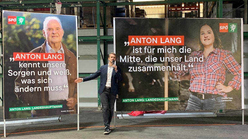 Spitzenkandidat Anton Lang ist noch auf keinem Plakat zu sehen. (Bild: APA/INGRID KORNBERGER)