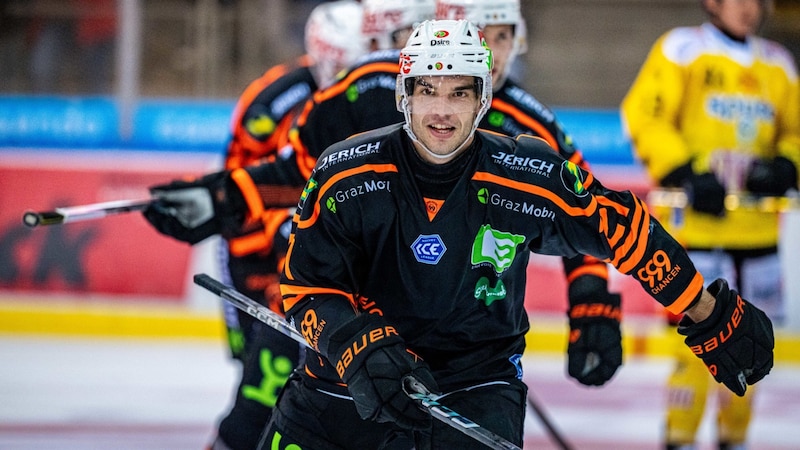 The second ex-KAC crack Lukas Haudum in Graz colors. (Bild: GEPA pictures)